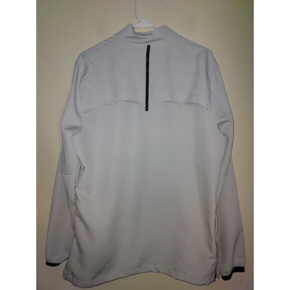 Three Sixty Six Men's Golf Jacket Medium 1/4 Zip Windbreaker Pullover Gray - Picture 7 of 8